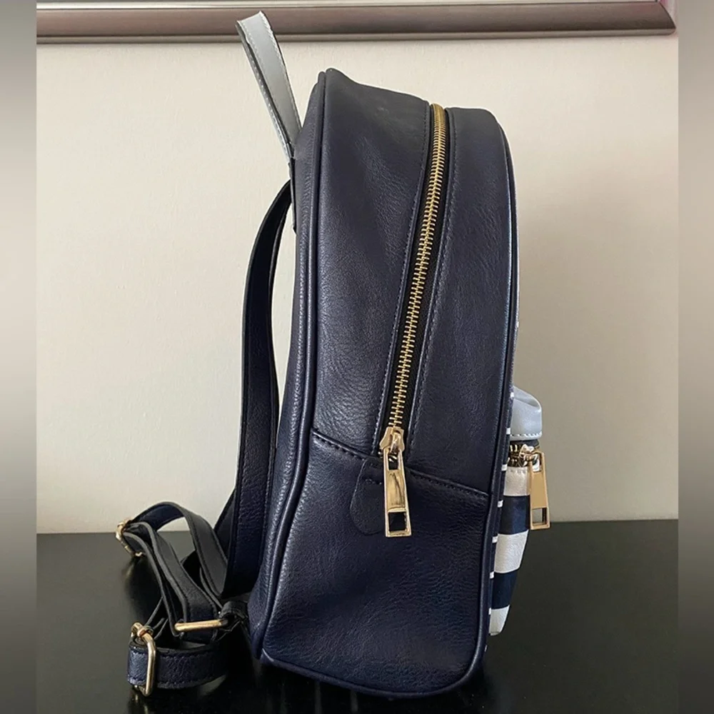 Call It Spring Blue Striped Mini Backpack - Picture 4 of 4